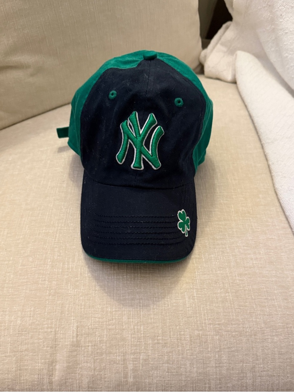 Genuine Merchandise Navy and Green NY Shamrock Baseball Cap